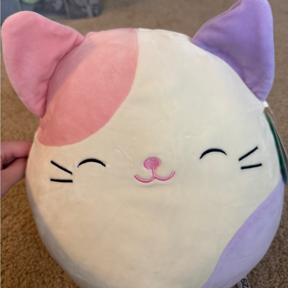 TWO 14 inch Kellytoy Squishmallow Plush Cat and Sheep